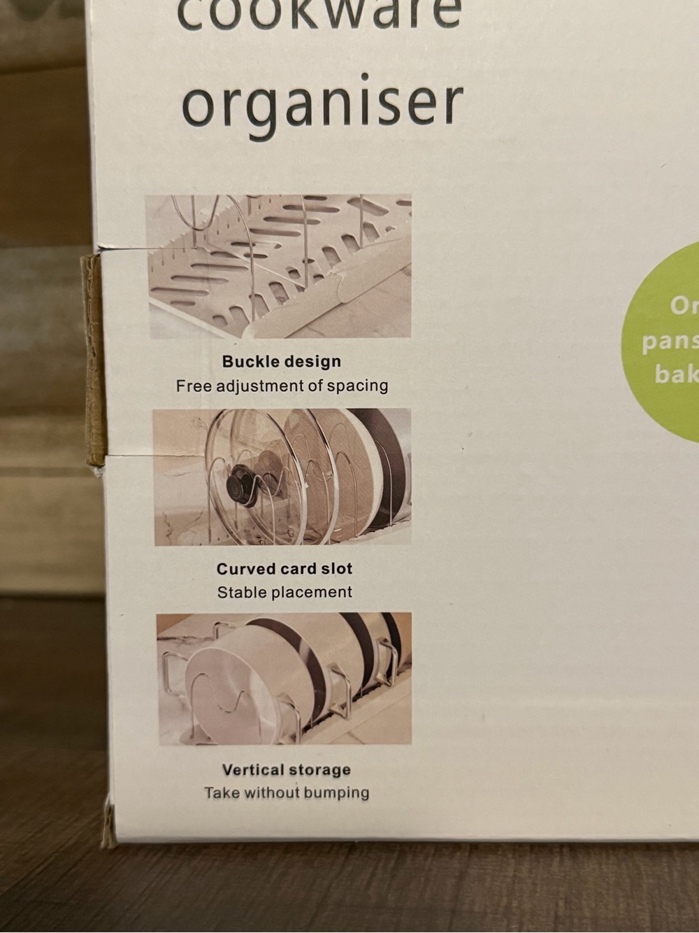 Expanding Cookware Organizer Rack - White - Picture 5 of 5